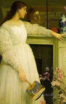  white Oil Painting - Symphony in White no 2The Little White Girl James Abbott McNeill Whistler
